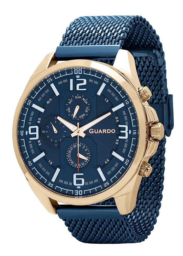 

Часы мужские Guardo B01361(1)-4 синие