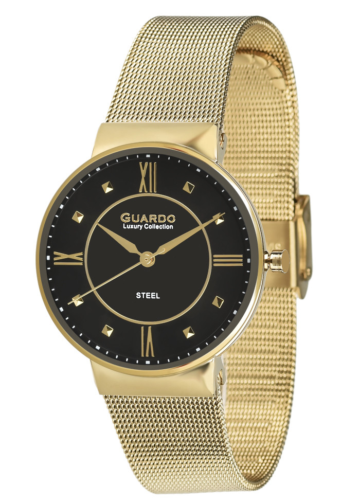 

Часы женские Guardo S01549-3 золотистые