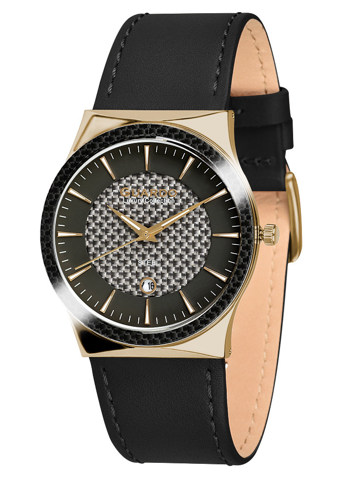 

Часы женские Guardo S3186-3 золотые