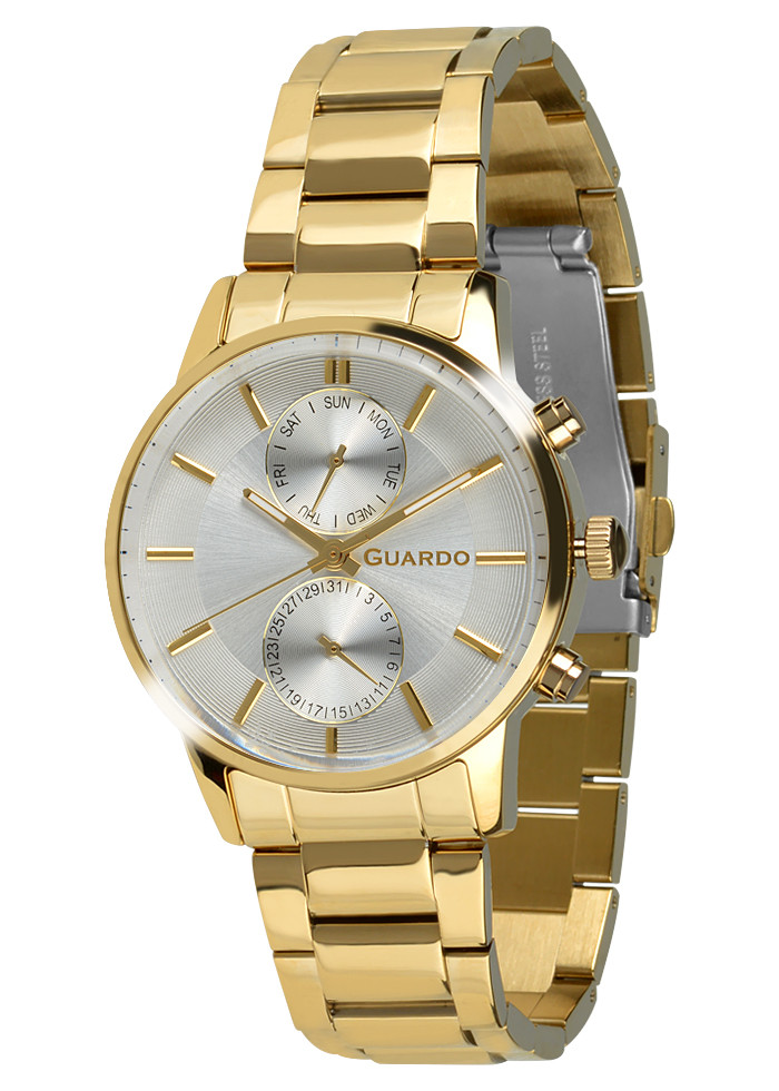 

Часы мужские Guardo золотые B01068-6 золотые
