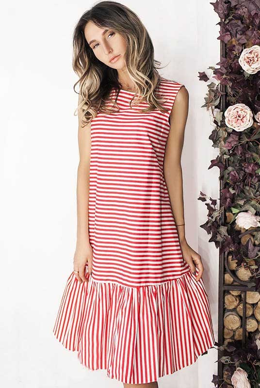 

Летнее платье Look and Buy Филиппа  Красный, Летнее платье Look and Buy Филиппа 42 Красный