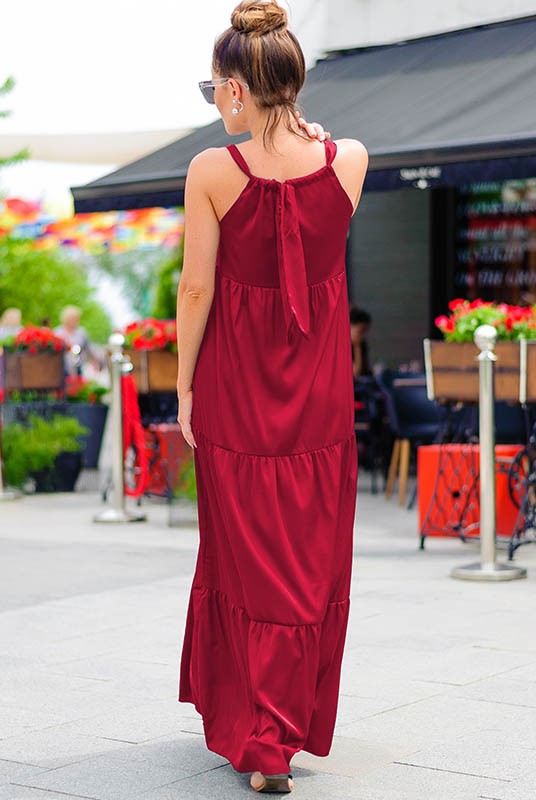 

Сарафан макси Look and Buy Монреаль  Бордовый, Сарафан макси Look and Buy Монреаль 42 Бордовый