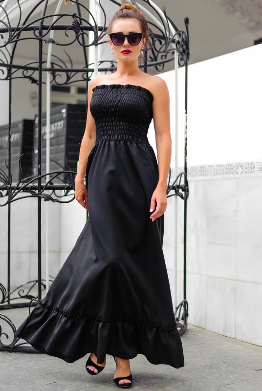 

Длинный сарафан Look and Buy Монреаль  Черный, Длинный сарафан Look and Buy Монреаль 56 Черный