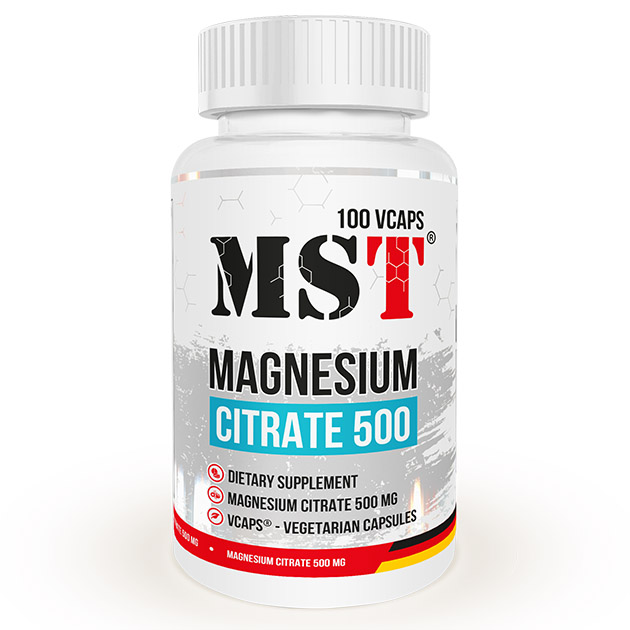 

Минералы MST Magnesium Citrate 500 100 капс