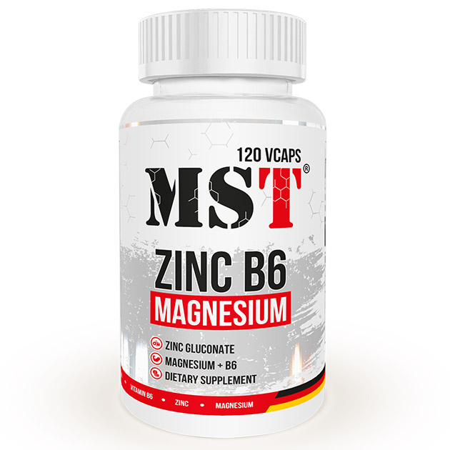 

Минералы MST Nutrition Zinc B6 + Magnesium 120 капс