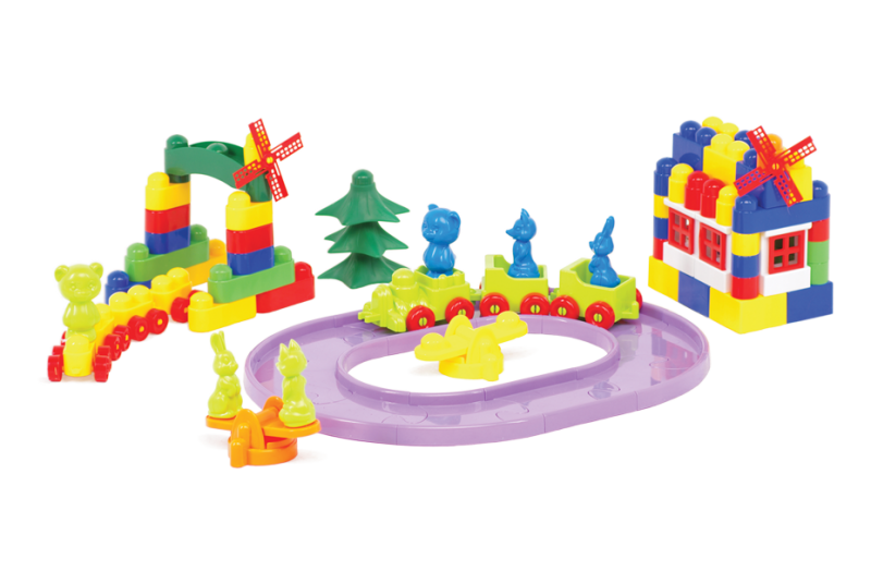 

Детский конструктор Colorplast "Мастер Блок" №9 1-031 115дет.