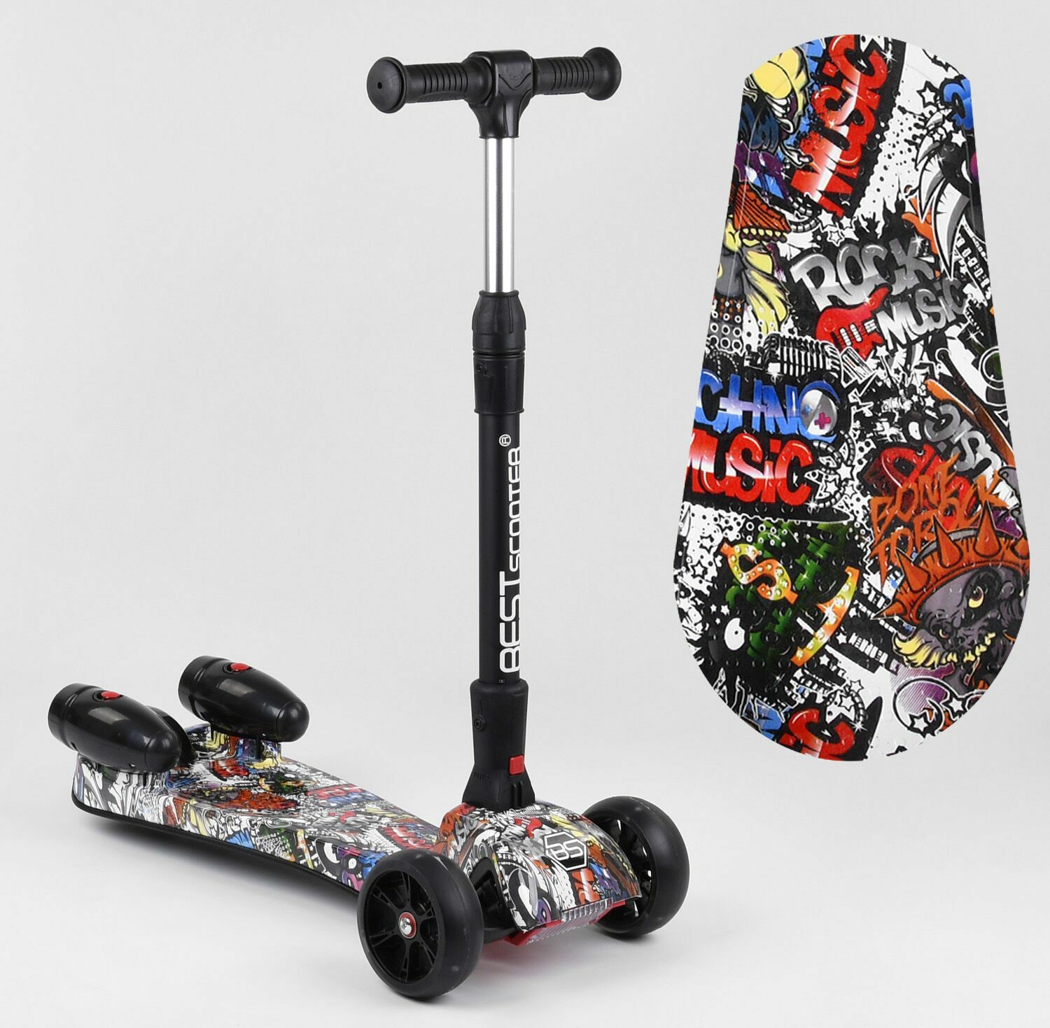 

Самокат "Best Scooter" MAXI" трехколесный с парогенератором, музыкой (17723)