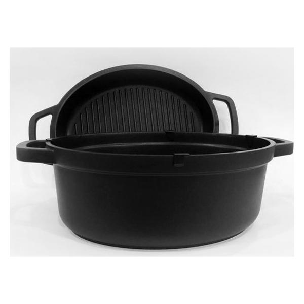 

Кастрюля антипригарная Maestro 260 мм x 4.5 л с крышкой-сковородкой (MR-4126)