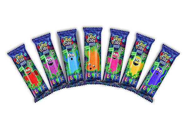 

Тесто для лепки «Bubble Clay "FLUORIC» в брикетах Dankotoys DANKO TOYS (BBC-F-01-01)