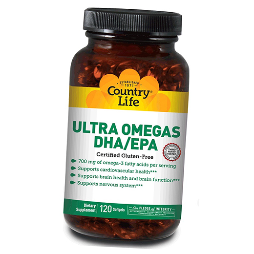 

Ultra Omegas DHA/EPA Country Life 120гелкапс (67124006)