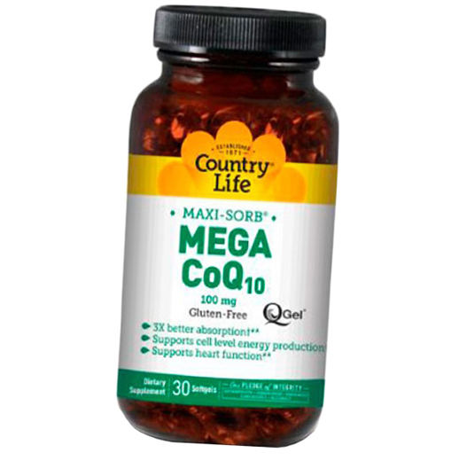 

Коэнзим Q10, Mega CoQ-10 100, Country Life 30гелкапс (70124005)