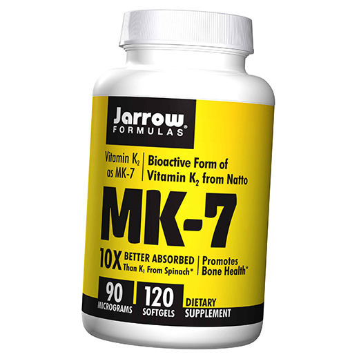

Витамин К2 в форме MK-7, MK-7, Jarrow Formulas 120гелкапс (36345022)