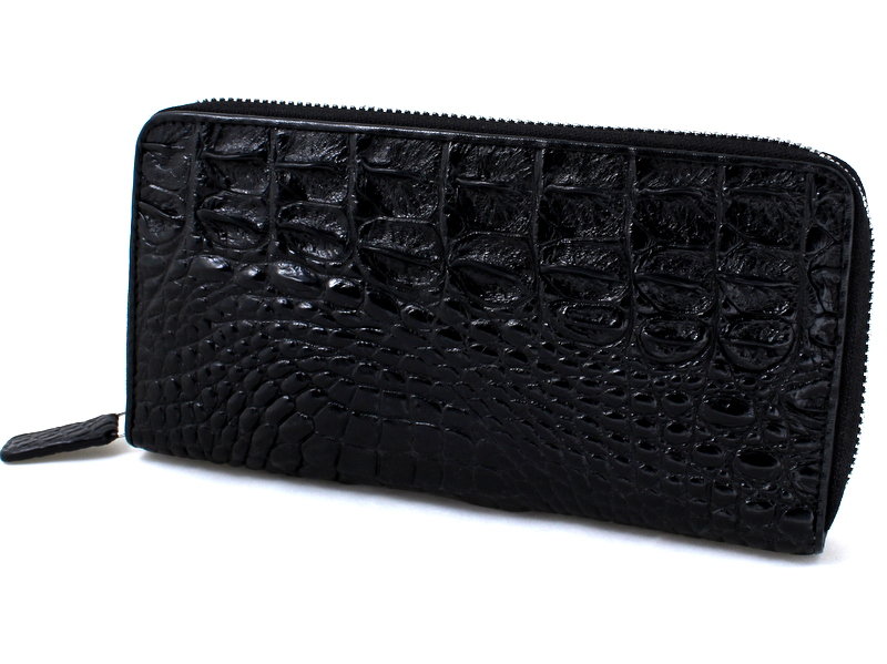 

Кошелек из кожи крокодила ( NPCM 04H Black) черный