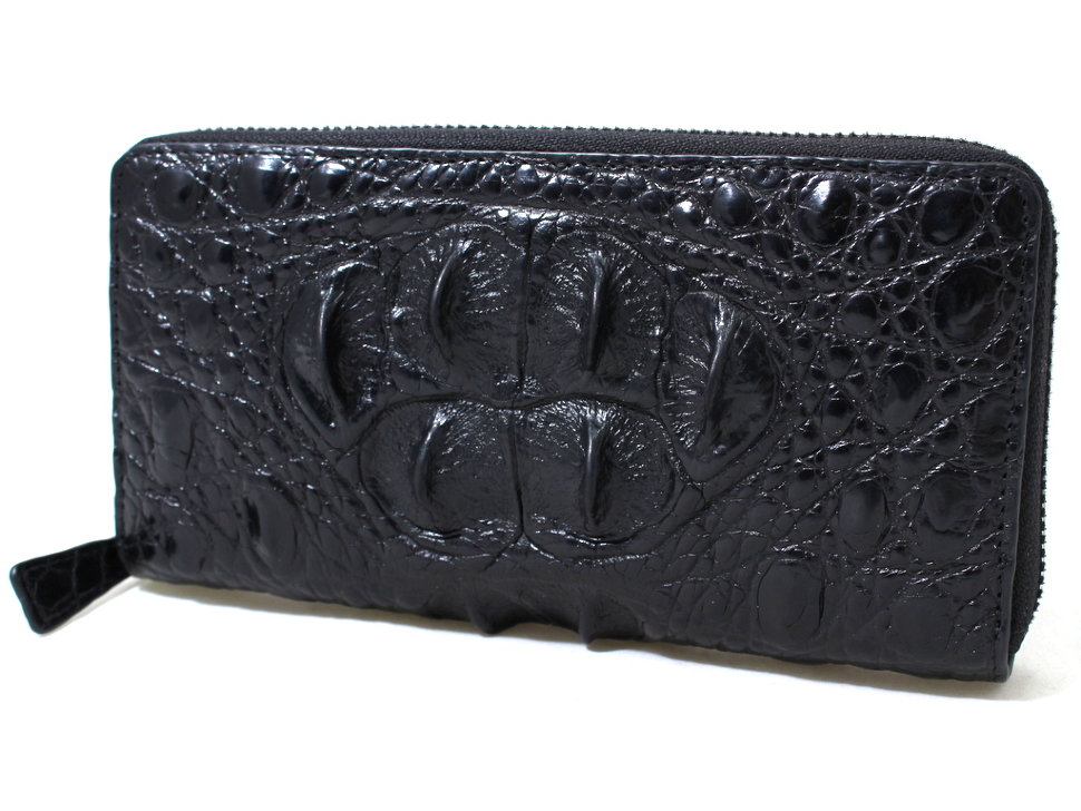

Кошелек из кожи крокодила ( NPCM 05 Black) черный