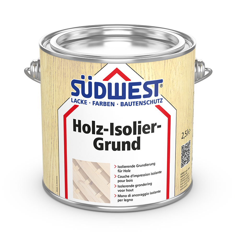 

Зафарбовуюча ґрунтовка-перекриття для захисту деревини SUDWEST Holz-Isolier-Grund на алкідній основі 2.5 л (30290-004)