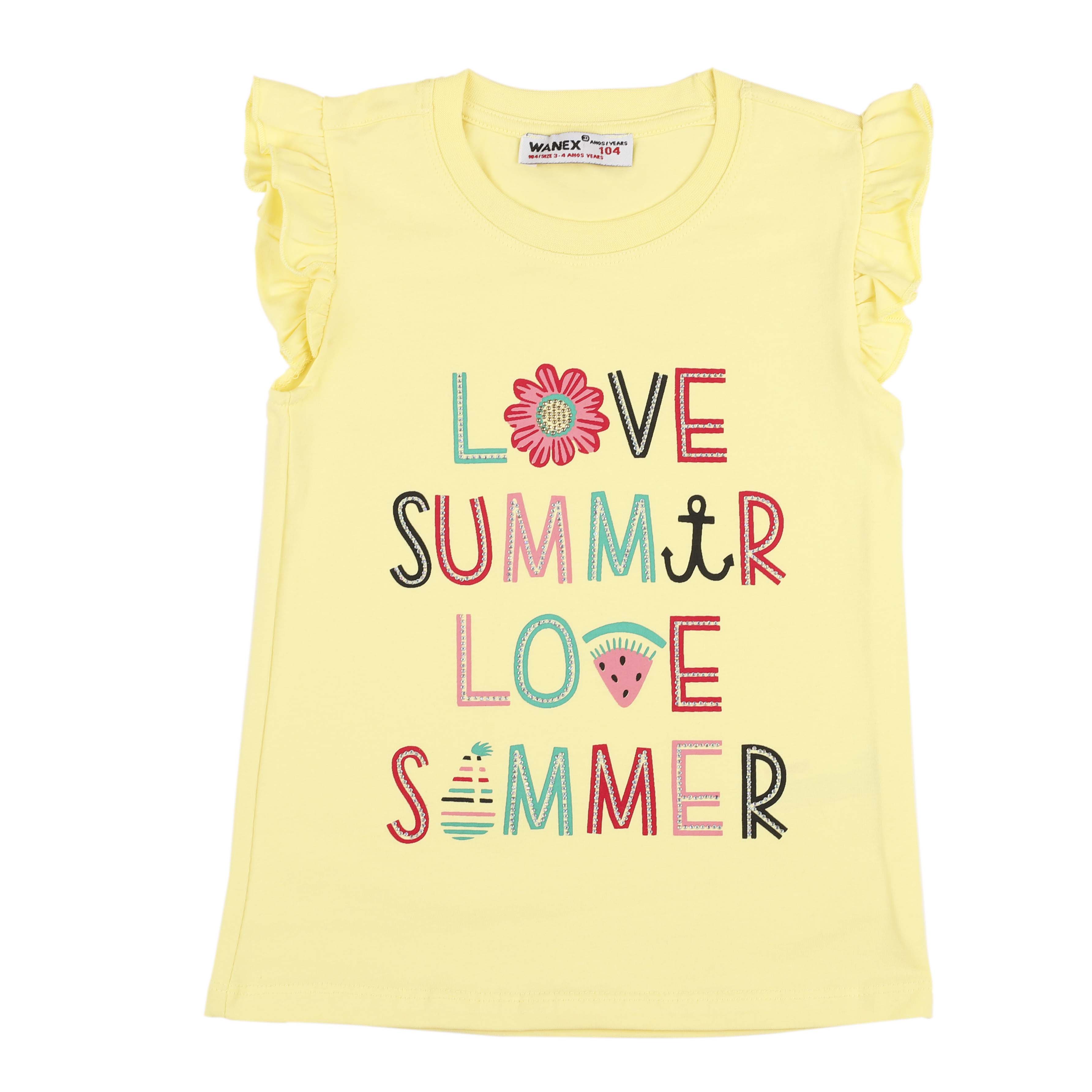 

Футболка Wanex "Love summer" жёлтая 104