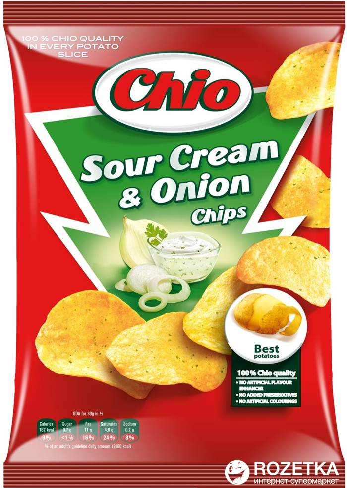 Акція на Упаковка чипсов Chio Chips со вкусом лука и сметаны 75 г х 12 шт (5997312700672_5900073060671) від Rozetka UA