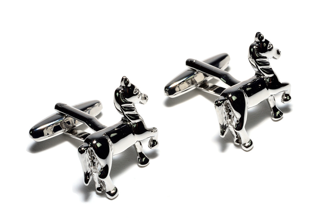 

Запонки Pasadore Лошадь 15274cs серебристые