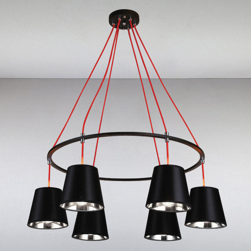 

Люстра Light House LS-13432-6 BK+CR черная