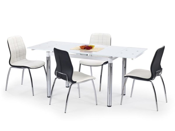 

Стеклянный стол Halmar L31 110-170x74x76 см Белый/Хром