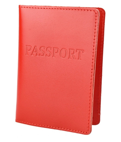 

Кожаная обложка для паспорта ST-1 RED