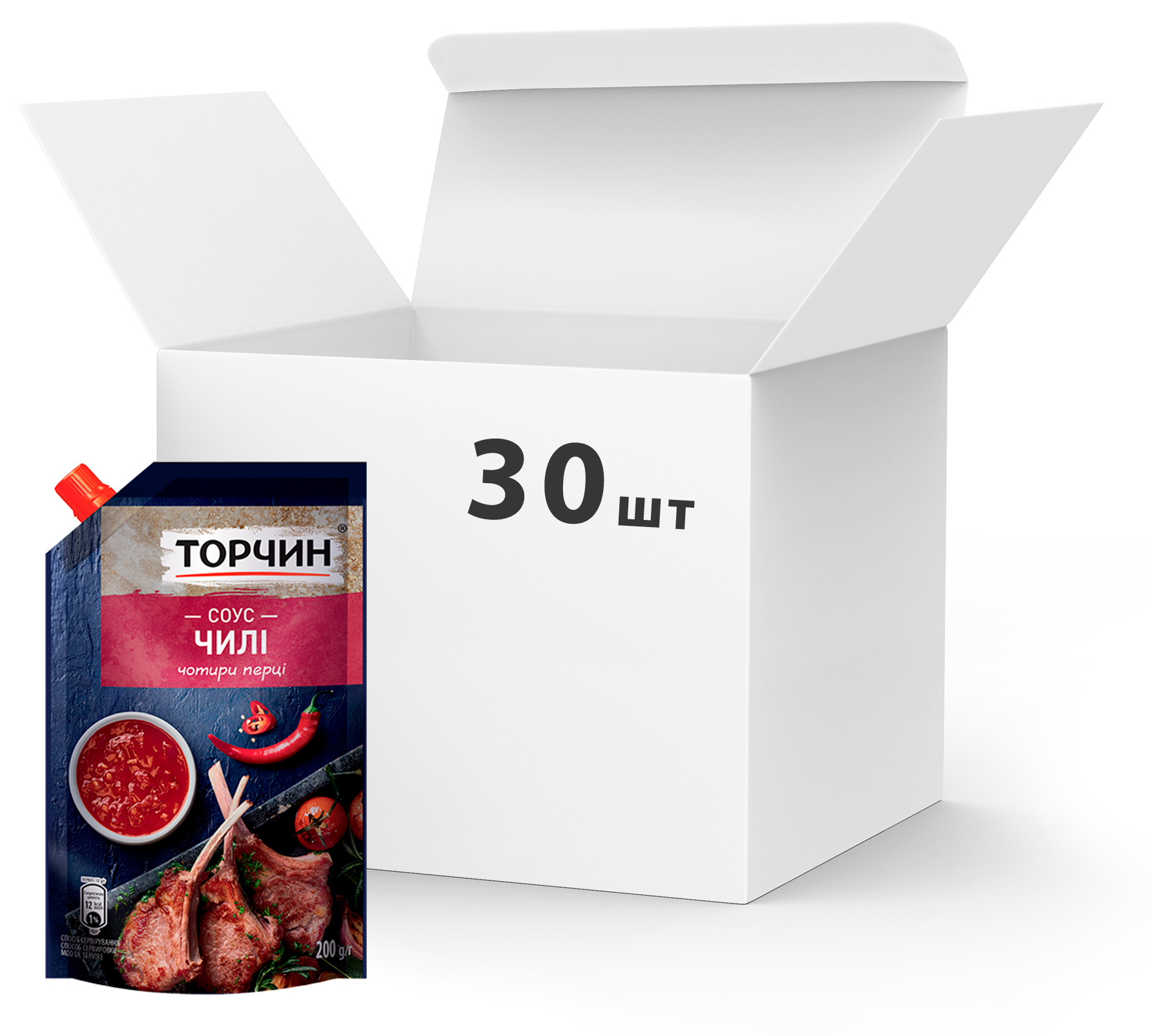 Акция на Упаковка соуса ТОРЧИН Чили 200 г х 30 шт (4820001314618) от Rozetka UA