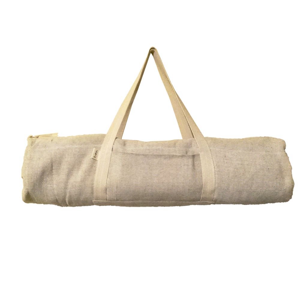 

Сумка-чехол для йога коврика Foyo Eco 67x16 см Бежевый с молочными ручками (01077)