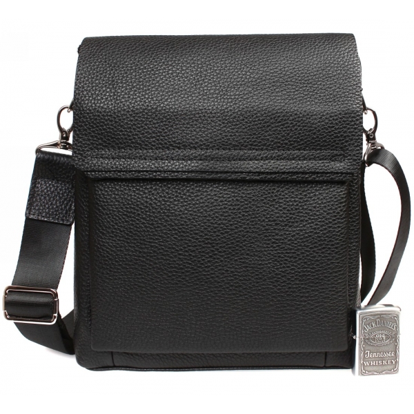 

Кожаная мужская сумка CasualStyle SM-4452 черная