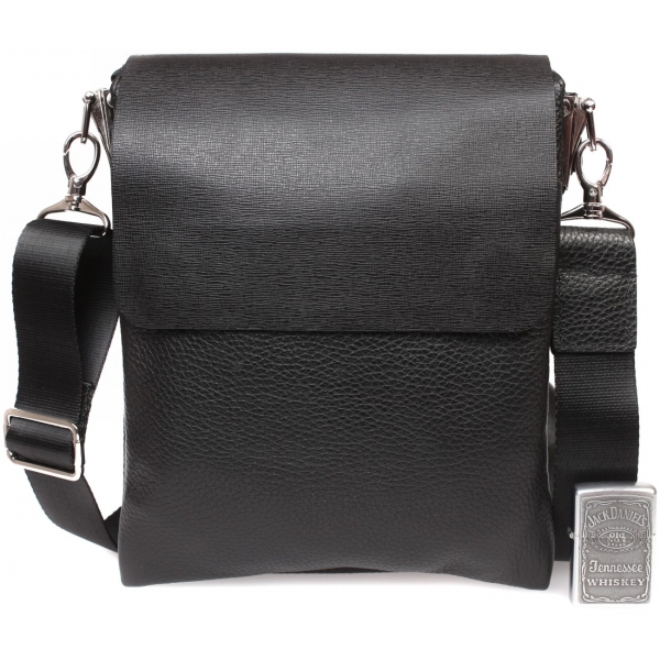 

Кожаный мессенджер через плечо с клапаном CasualStyle SM-4448