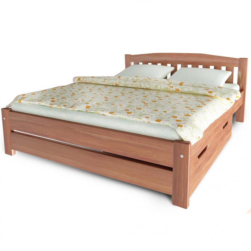 

Кровать Альфа 4 Темп-Мебель Без ниши Ольха массив 140x200 см