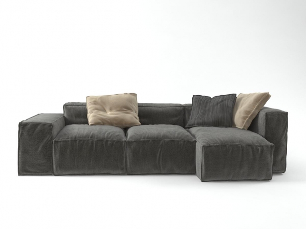 

Диван Peanut Прямой Серый 264x68x95(125)см