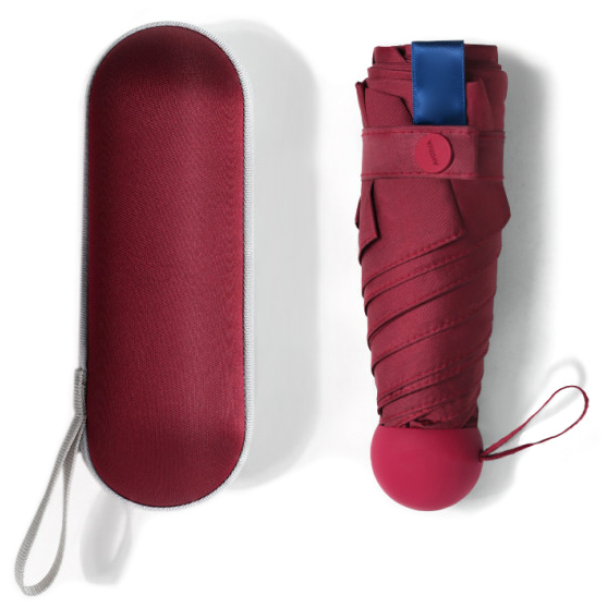 

Карманный зонт в футляре капсула M+ Umbrella U1 Red