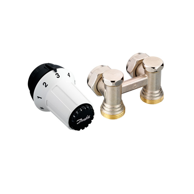 

Комплект Danfoss для подключения стальных радиаторов (заднее подкл.) RAS-C+RLV-KS (013G5278)