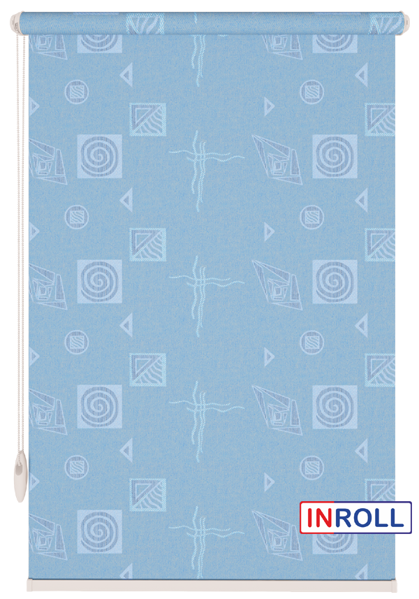 

Ролета тканевая INROLL Есо-Mini 120х165 см Ikea Голубой 1802