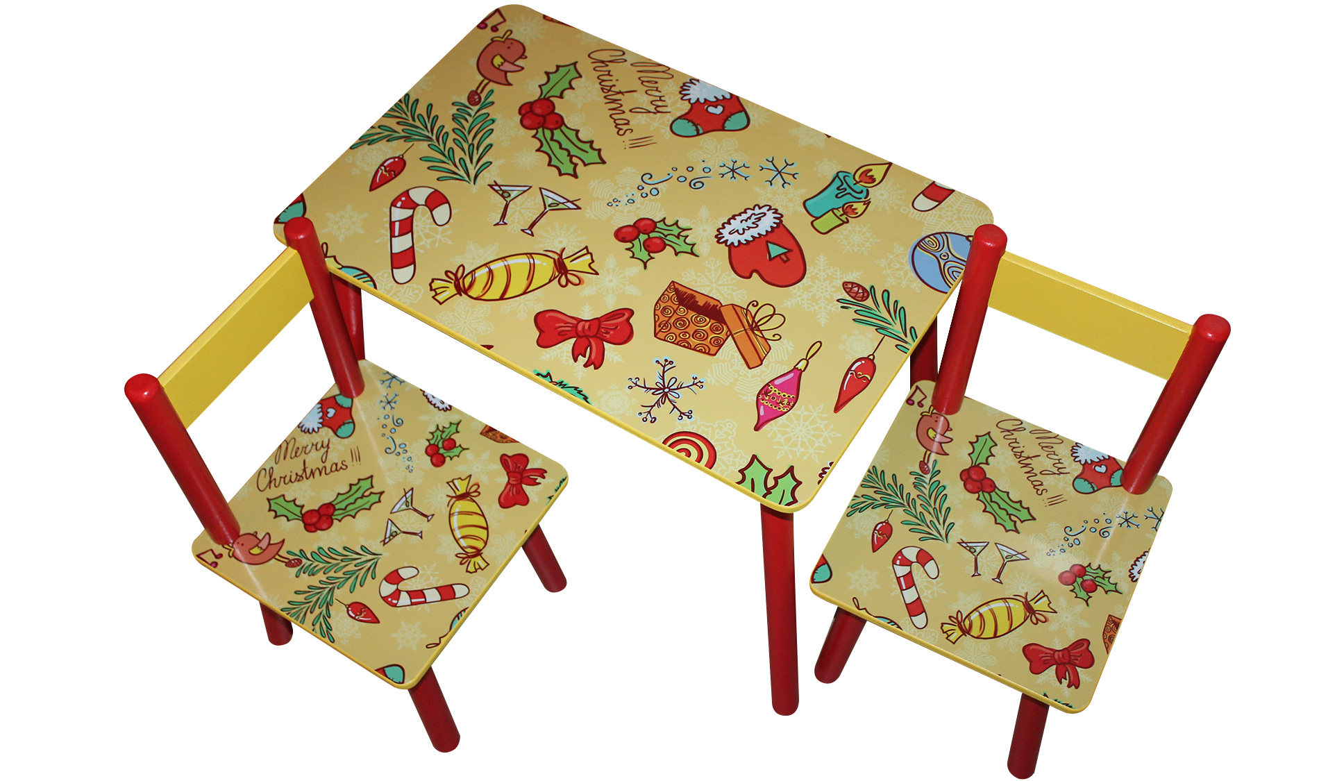 

Детский столик BabyTable Christmas с 2 стульчиками
