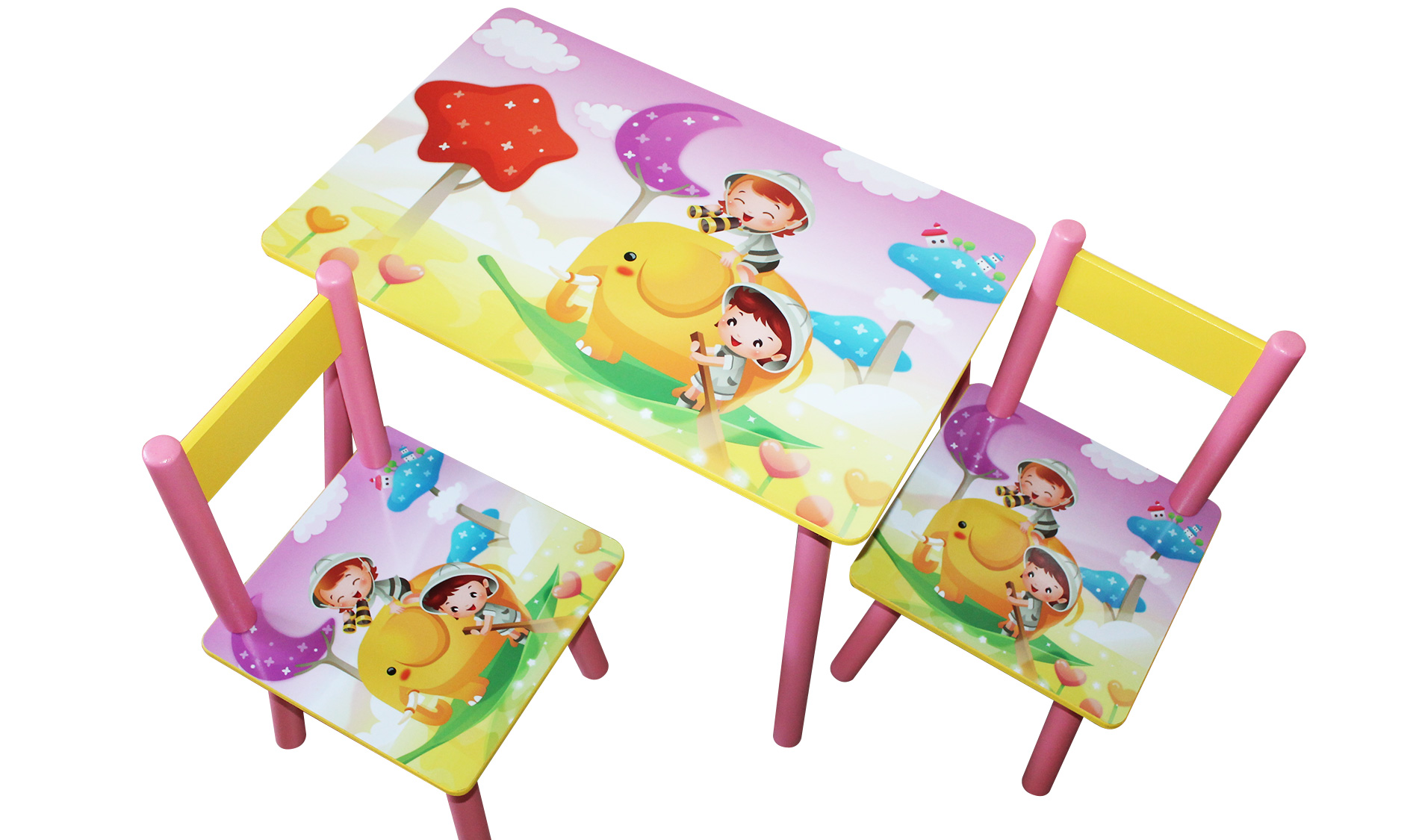 

Детский столик BabyTable Safari с 2 стульчиками