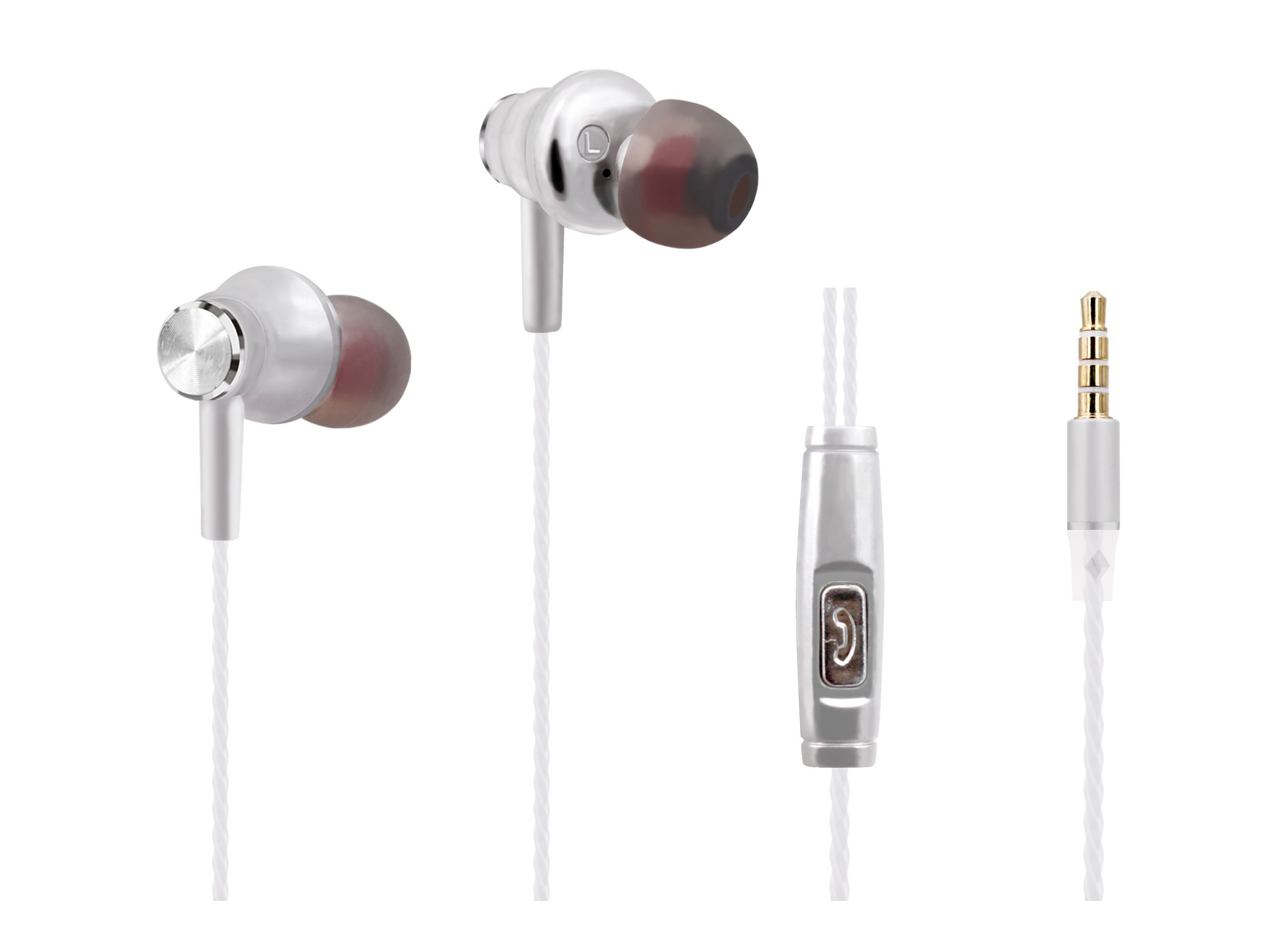 

Наушники WALKER H510 +mic silver
