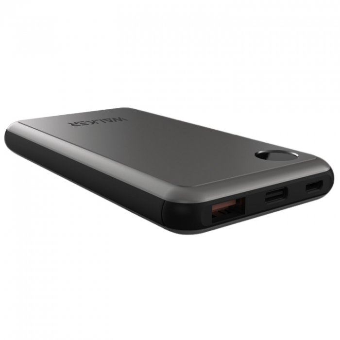 

УМБ WALKER WB-510 10000mAh Metal +LCD 1USB/2.1A Разъем Type-C/micro grey