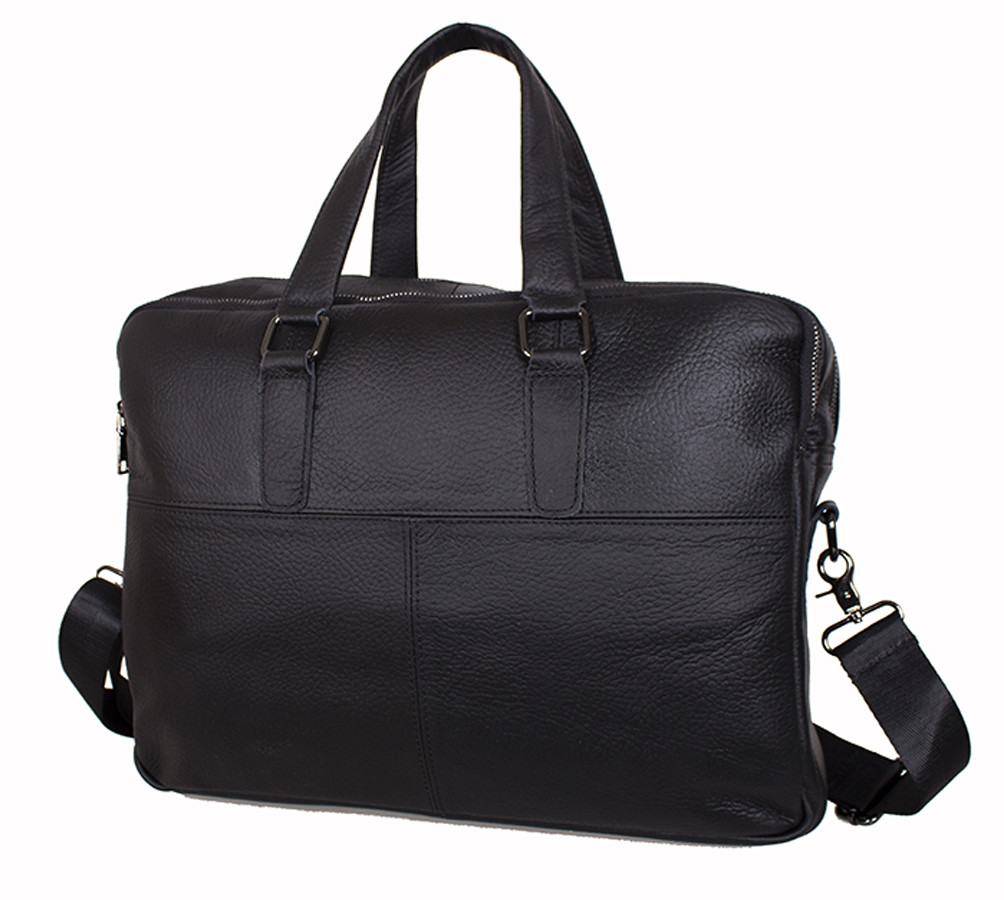 

Мужская кожаная сумка Dovhani R1902-1BLACK-111 Черная