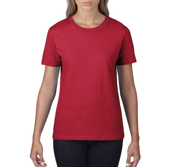 

Футболка Gildan Premium Cotton 4100L-199C S Красная