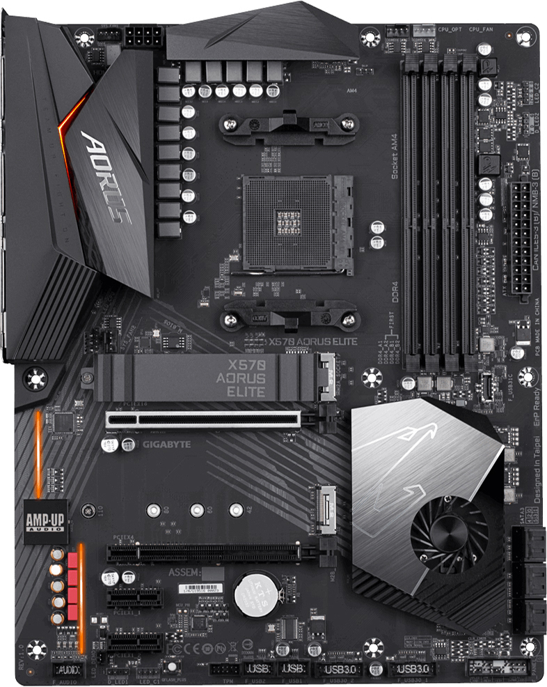 

Материнская плата Gigabyte X570 Aorus Elite (sAM4, AMD X570, PCI-Ex16)