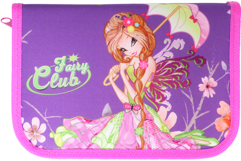 

Пенал Class Fairy Club 1 отделение 2 отворота с наполнением (99405/8591662994056)
