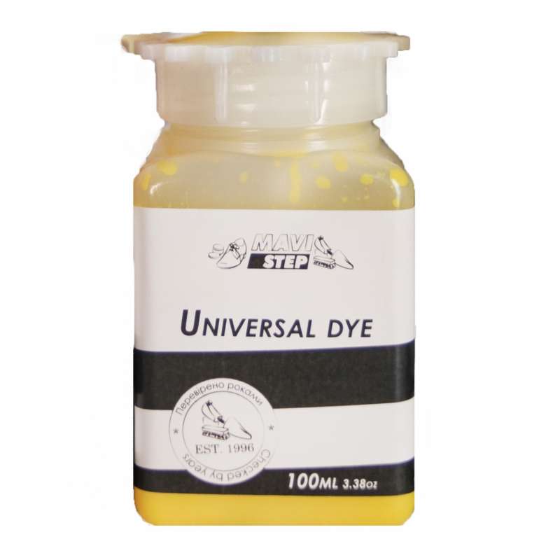 

Краска для кожи желтая MAVI STEP Universal Dye, 100 мл