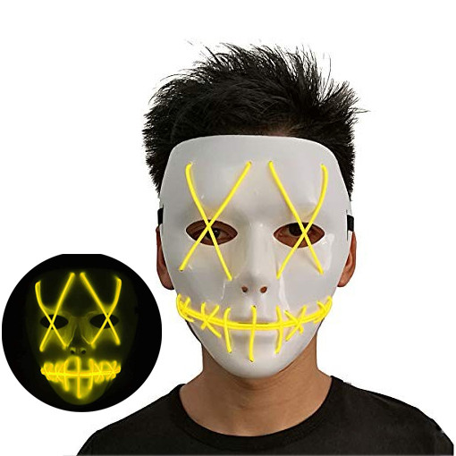 

Маска для вечеринок с подсветкой неоновая WST Led Mask Yellow