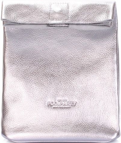 

Кожаная сумка-клатч POOLPARTY Lunchbox (lunchbox-silver)