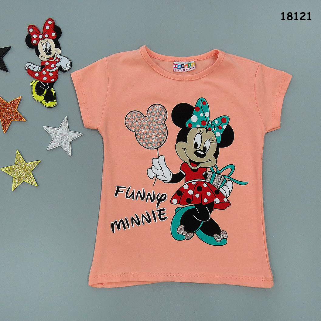 

Футболка Minnie Mouse Hacali kids для девочки 86-92 см Персиковая 18121