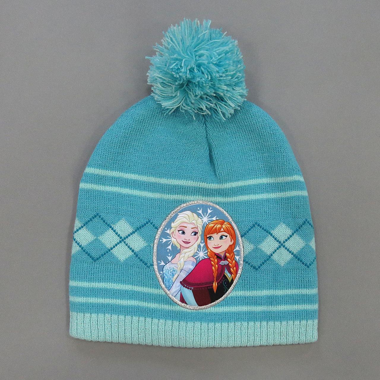 

Шапка "Эльза и Анна" Frozen Disney для девочки 46-50 см Голубая 15493
