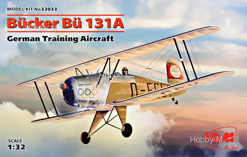 

Немецкий учебный самолет Bücker Bü 131A 1:32 ICM (ICM32033)