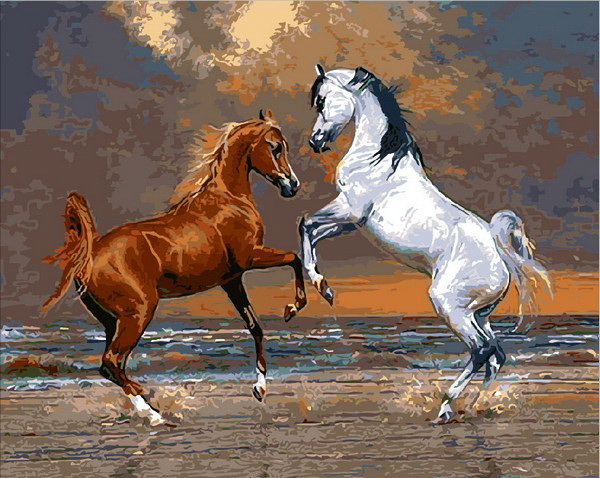 

Картина по номерам Mariposa Лошади на берегу океана (MR-Q2083) 40 х 50 см (144638)