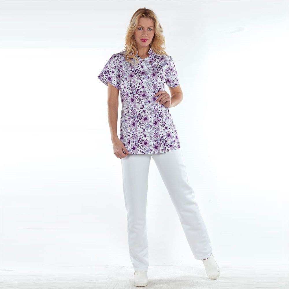 

Жакет-кітель медичний Color4health GENEVE з Прінтом VIOLET FLOWERS M